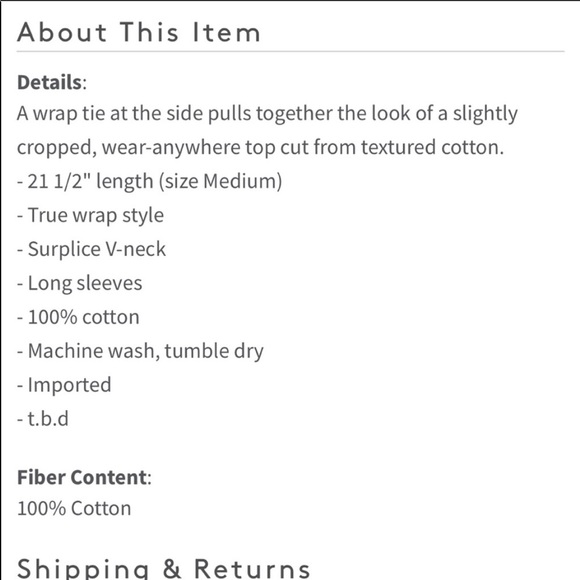 Madewell Texture and Thread wrap shirt - Picture 6 of 6